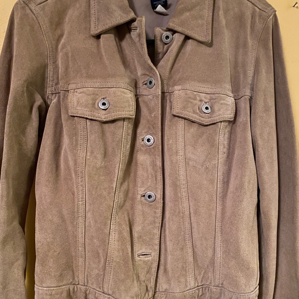 Cropped Suede Women’s Jacket - image 2